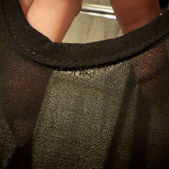 RUDSAK Black Sheer Ruffle Blouse - Picture 3 of 4